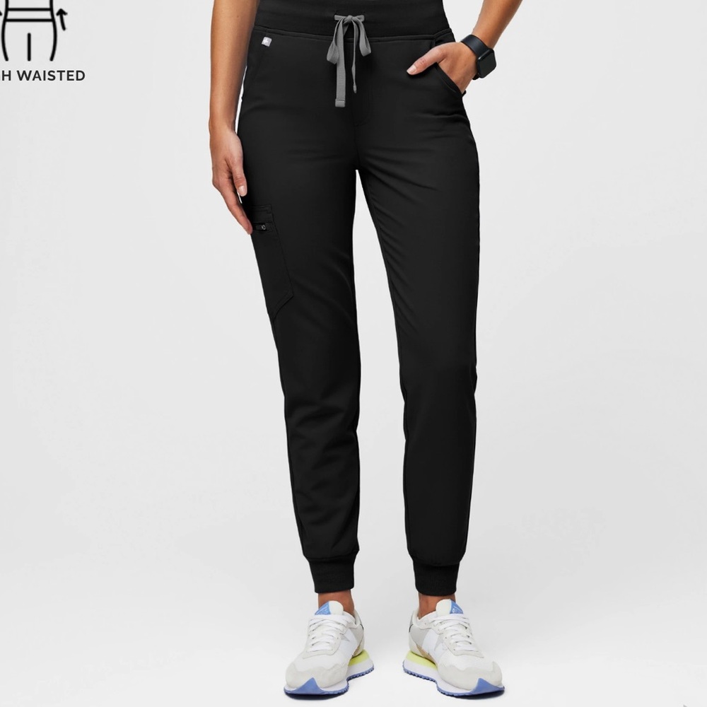 Figs Black High Waisted Zamora Jogger Scrub Pants™